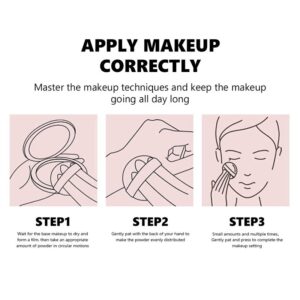 Concealer Banana Powder, Long-Lasting Matte Setting Powder, Waterproof Brightening Face Powder, Oil Control Makeup Finishing Powder & Highlighter Powder, 8G