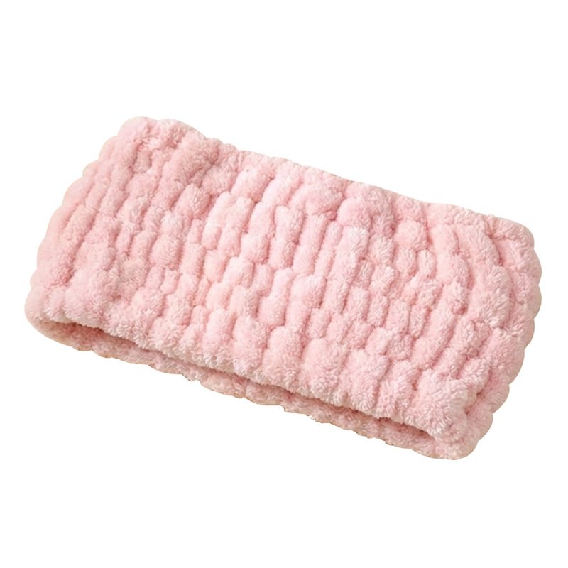 Bandeau de Sport Antidérapant et Extensible en Polaire Corail