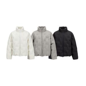 Homme American-Style Short White Duck Down Veste