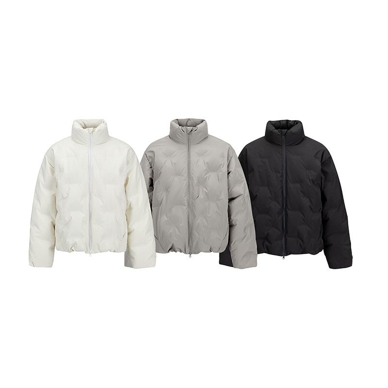 Homme American-Style Short White Duck Down Veste