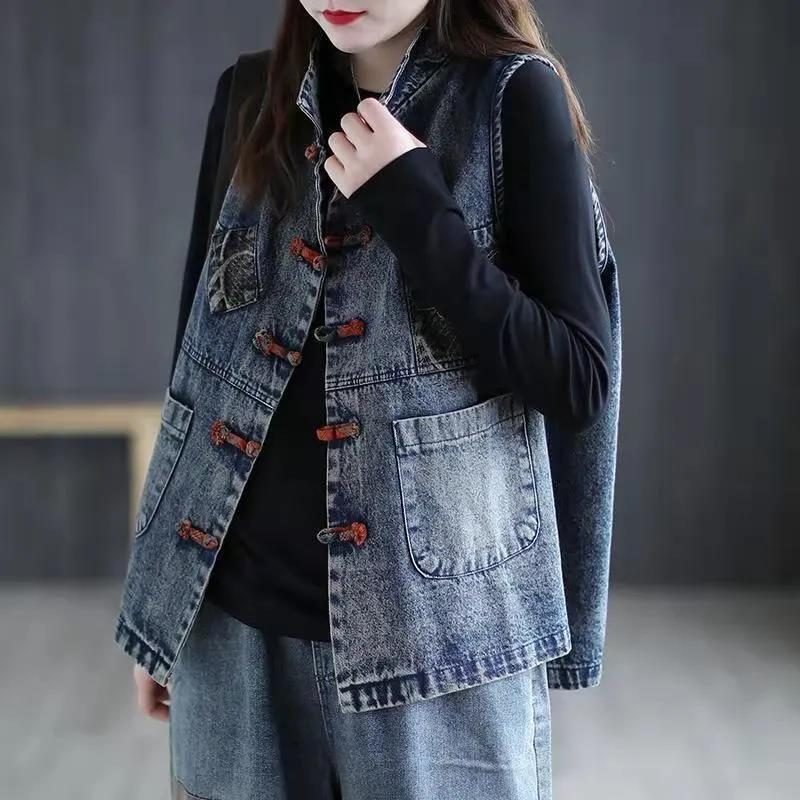 Autumn Arrival Artistic Vintage Ethnic Style Waistcoat