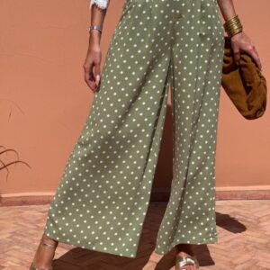 Pantalon Ample et Fluide Femme, Chic Décontracté d'Inspiration Européenne & Américaine