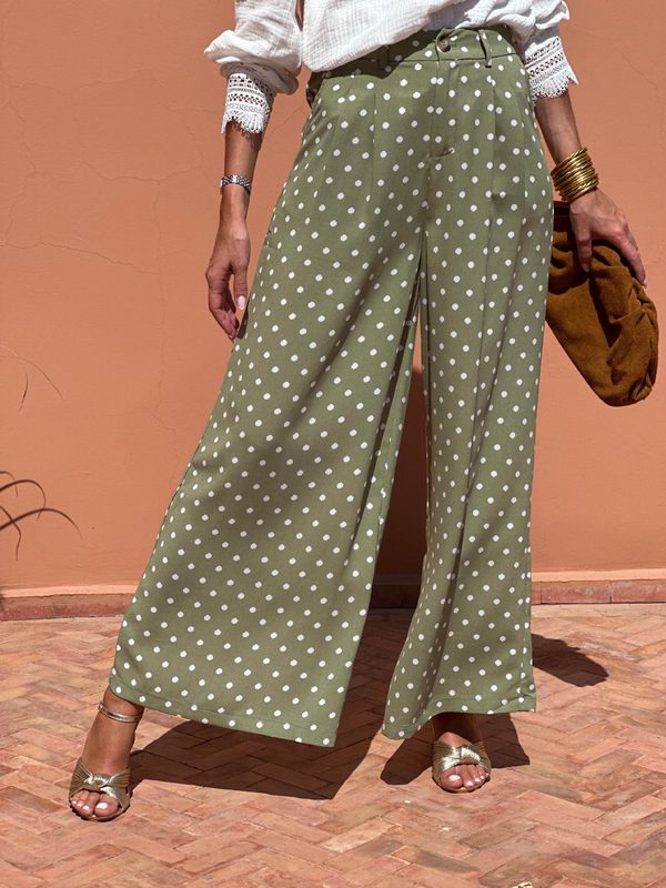 Pantalon Ample et Fluide Femme, Chic Décontracté d'Inspiration Européenne & Américaine