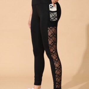 Arrival -Selling Yoga Pantalon, Sports & Outdoor Skinny Leggings With Butt-Lifting Design, Spliced Mesh And Pockets