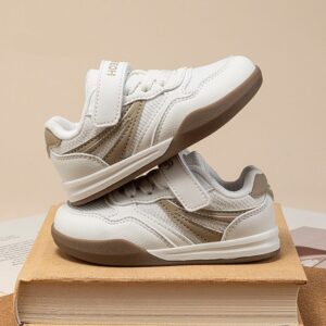Enfant Rétro Décontracté Respirant Velcro Sneakers