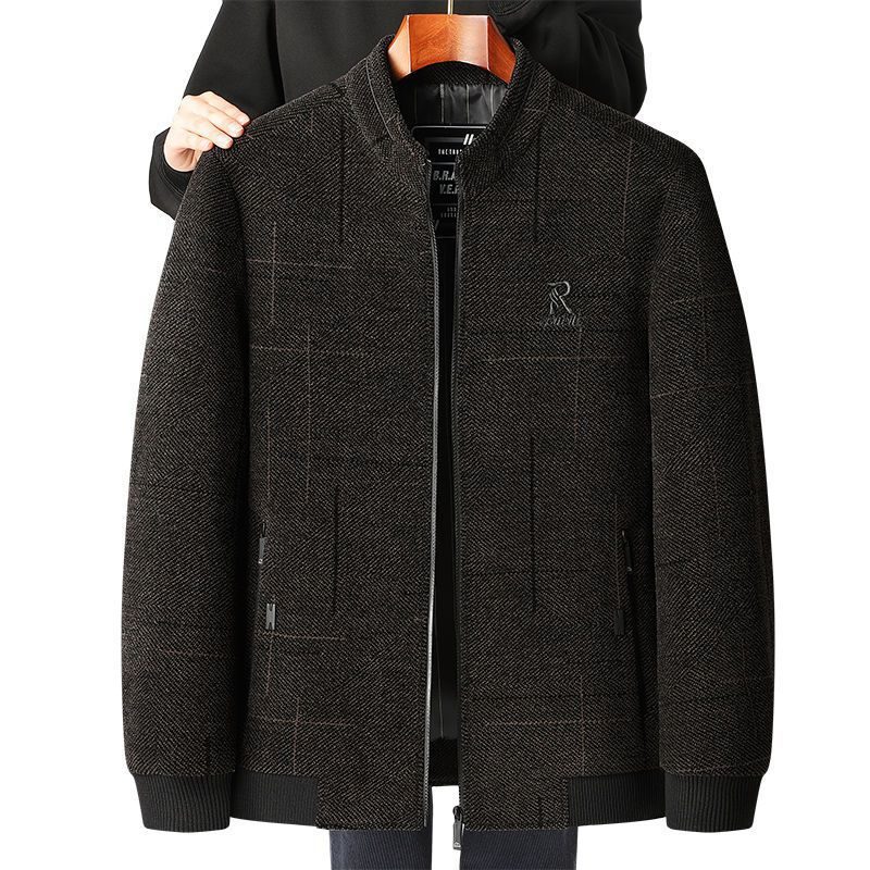 Décontracté Veste For Middle-Aged And Elderly Spring Autumn Ample Fit Uni Color
