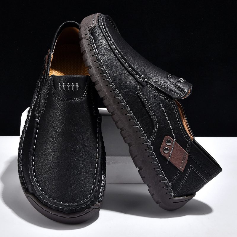 Large-Size Wide-Toe Homme Loafers Décontracté Style