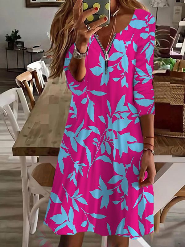 Col V Robe Plus-Size Femme Clothing