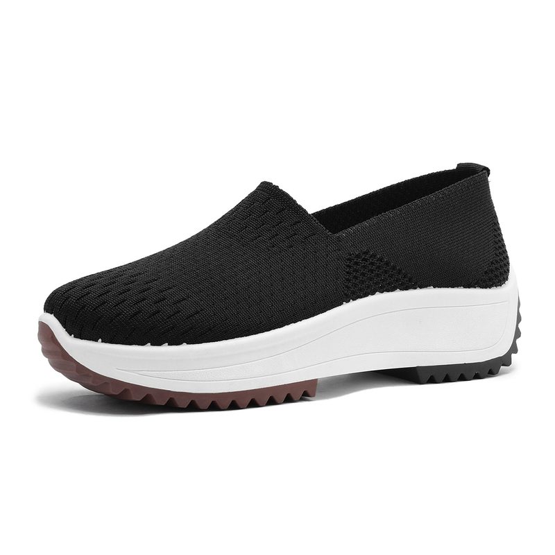 Cuff-Height Heel-Less Thick-Soled Chaussures