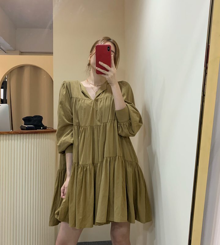 Pleated Tummy-Covering Ample-Fitting Robe