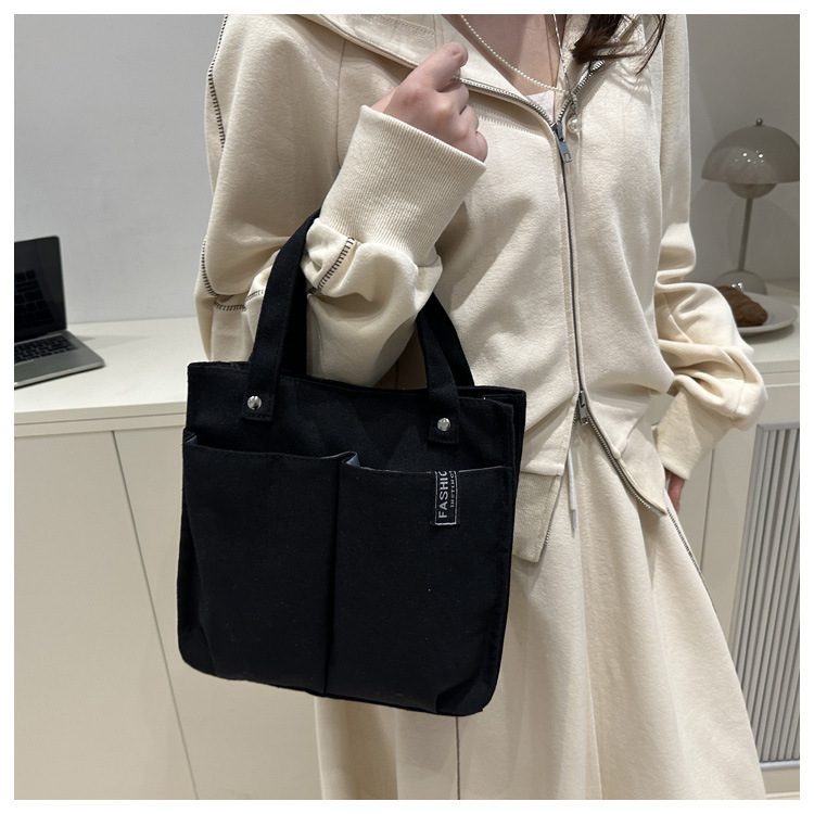 Plain-Colored Tote Sac Student Lunch Box