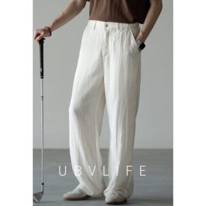 Respirant Textured Décontracté Pantalon
