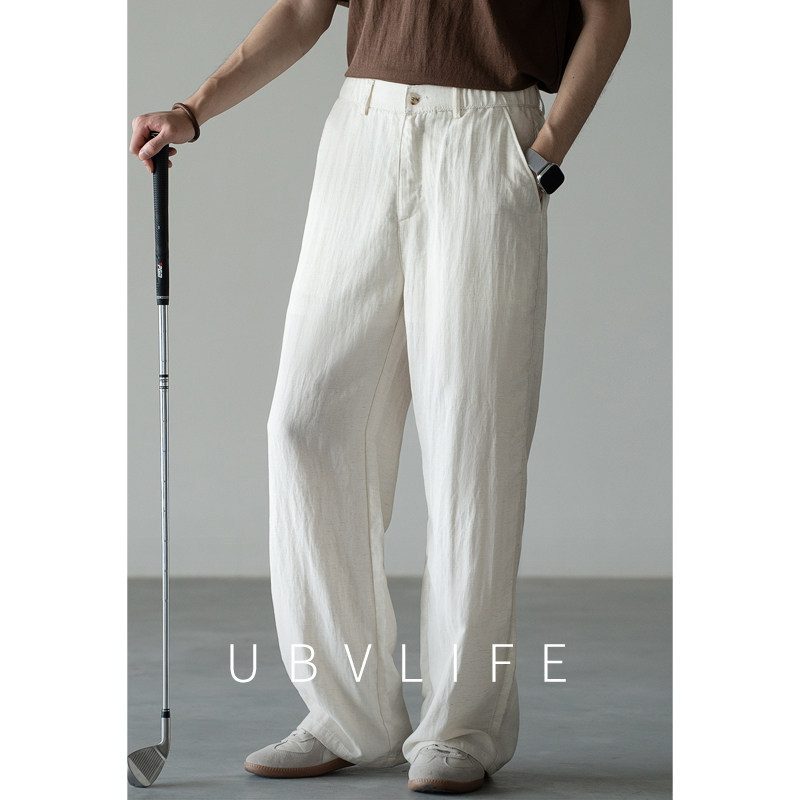 Respirant Textured Décontracté Pantalon