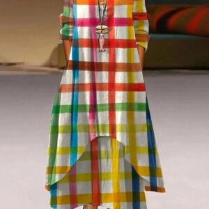 Robe Longue Asymétrique pour Femme