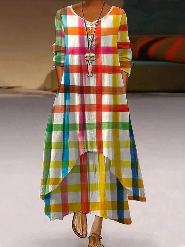 Robe Longue Asymétrique pour Femme