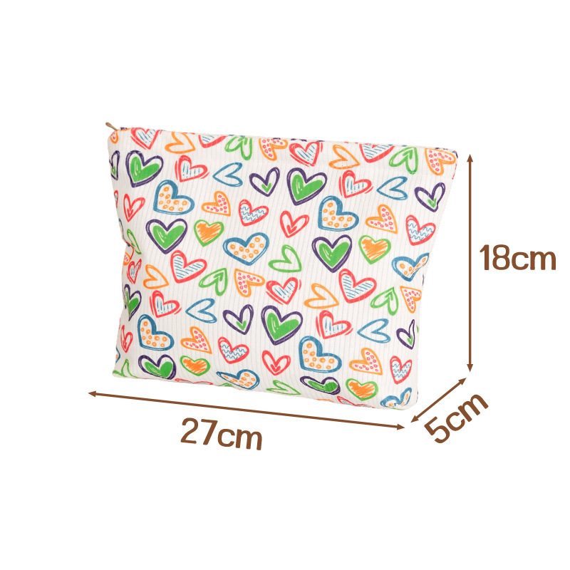 Corduroy Clutch Cosmetic Sac