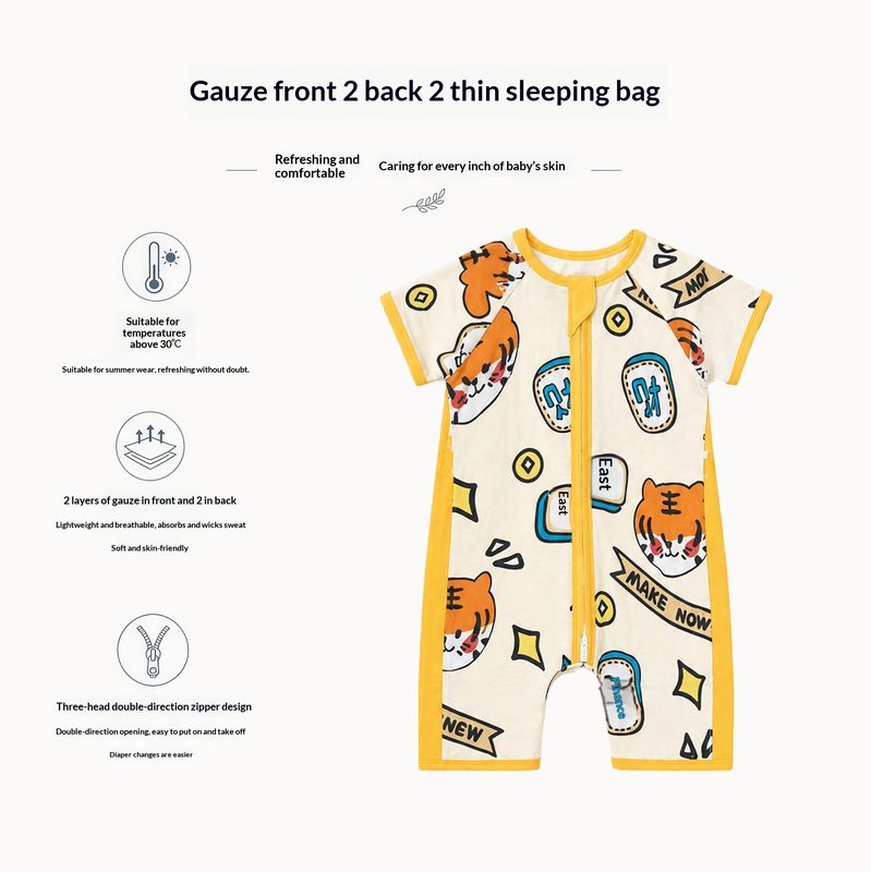 Dudu Springsummer Léger Baby Gauze Sleeping Sac