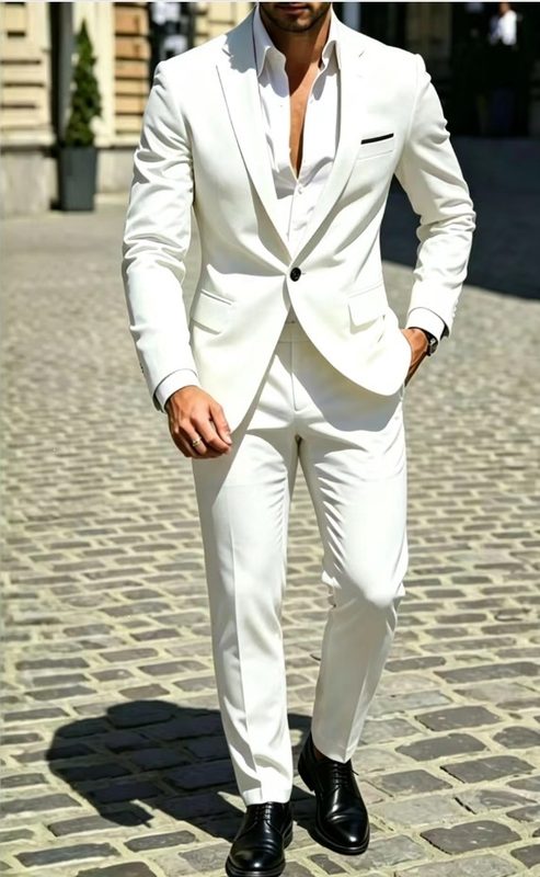 Homme Two-Piece Business Professional Formal Suit