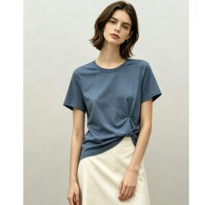 Manches Courtes Top White And Sun-Protective