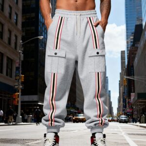 Pantalon de Jogging Ample Rétro – Style Workwear & Sangles Tendance Outdoor