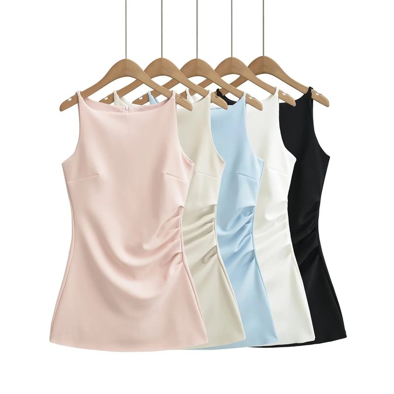Robe Fourreau Asymétrique Cintrée pour Femme