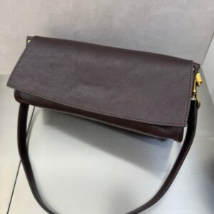 Top-Grain Vegetable-Tanned Cowhide Commuter Underarm Sac, Single-Shoulder Crossbody Small Sac, Simple Genuine Leather Sac For Fall And Winter