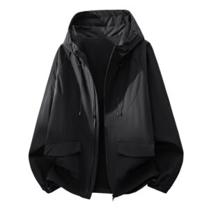 Veste Unisexe Mi-saison : Design à Lignes Structurées 3D, Esprit Américain