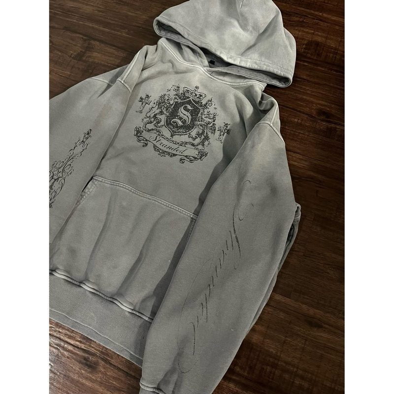 Décontracté Imprimé Sweatshirt Manches Longues Pullover Sweat À Capuche Femme Rétro Veste
