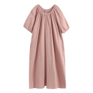 Femme Crew-Neck Mid-Length Ample Décontracté Loungewear Robe Set