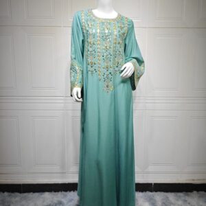 Femme Embroidered Long Robe