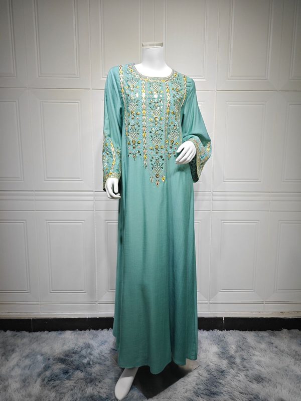 Femme Embroidered Long Robe