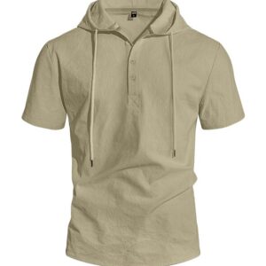 Homme Linen Manches Courtes Shirt