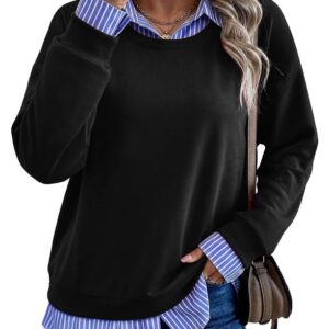 Décontracté Lapel Mock Two-Piece Sweat À Capuche
