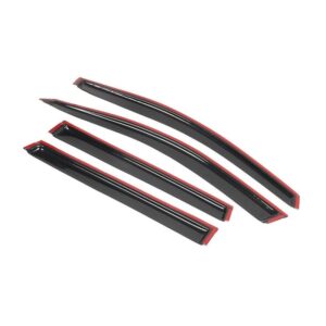 For 09-17 Traverse Sport Utility Window Visors Rain Sun Guard Vent Guard 4Pc Set