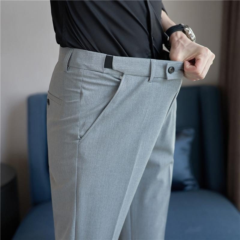 Springsummer Arrival Light-Luxe, Wrinkle-Resistant, Stretch-Waist Décontracté Suit Trousers