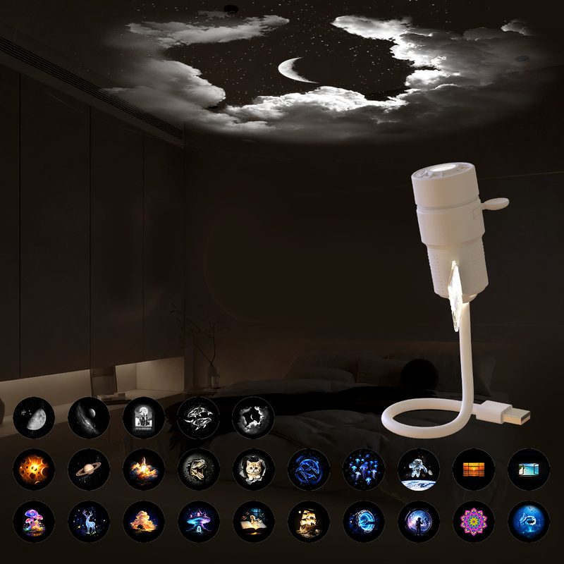 Usb Projection Lamp Corporate Gift For Children Dual-Mode Starry-Sky Projector Night Light