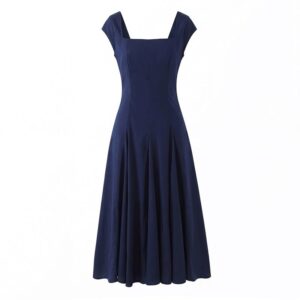 Back-Strap Waist-Cinching A-Line Robe