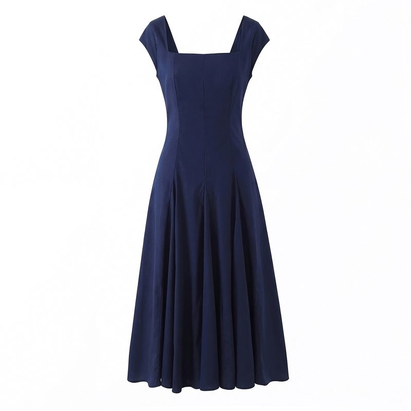 Back-Strap Waist-Cinching A-Line Robe