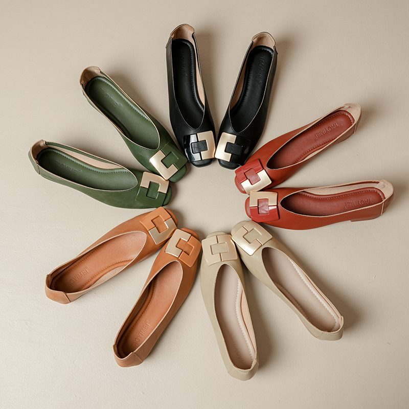 Soft-Soled -Style Confortable Respirant Low-Heeled Chaussures