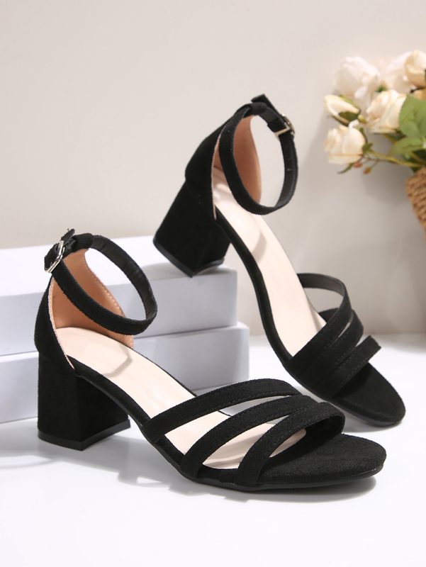 One-Strap Block-Heeled Sandals