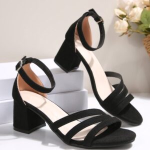 One-Strap Block-Heeled Sandals