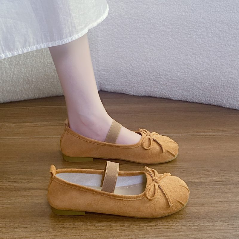Femme Vintage Split Toe Flats Matching Daily