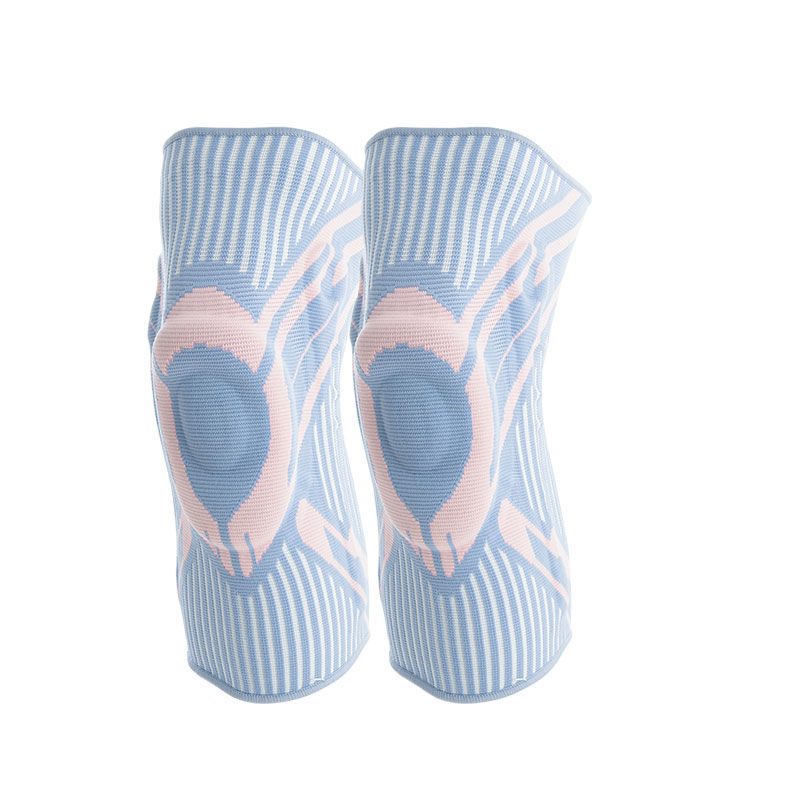 Winter Sports Knee Protector And Knee Silicone Protection Running Fitness Basketball Skipping Knee Protector Warm Nylon