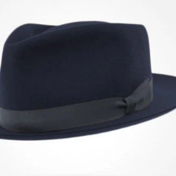 Rétro British Wool Top Chapeau Contrast-Color Felt