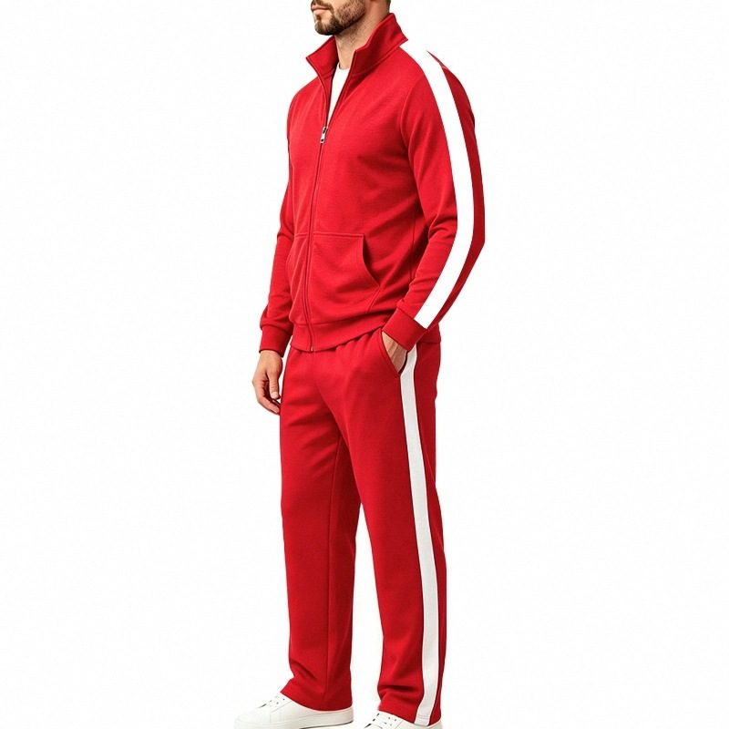 Long-Sleeved Sports Veste Trousers Suit