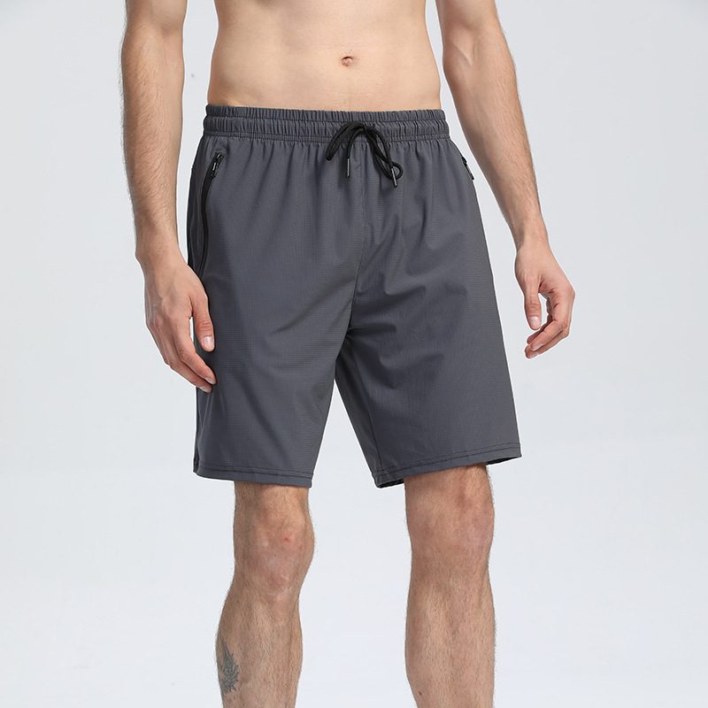 Homme Summer Uni Séchage Rapide Ample 5 Inch Shorts, Décontracté Fitness Running Shorts For Student Morning Jog