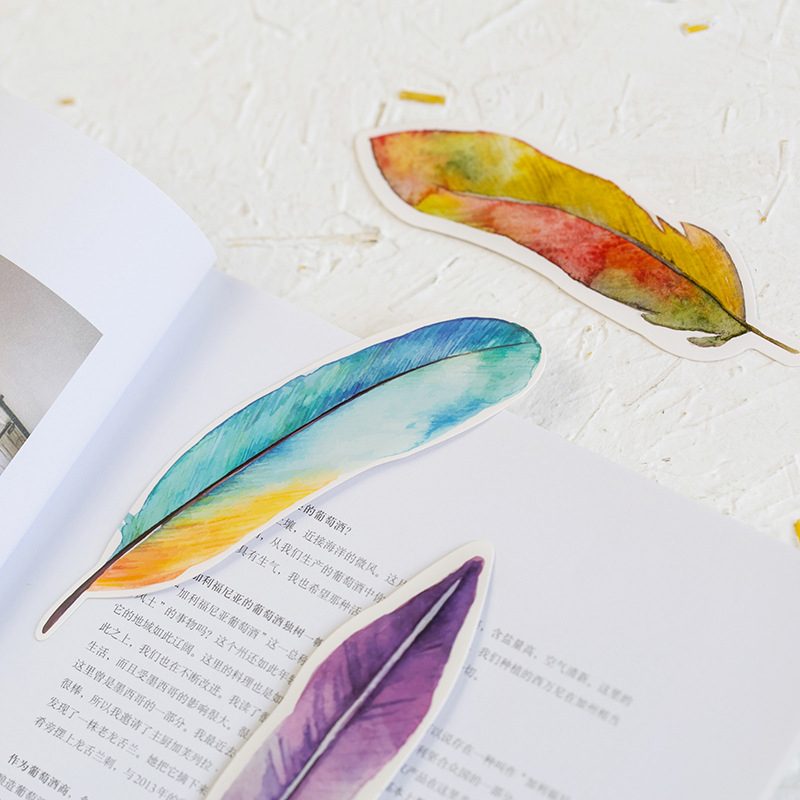 Feather Bookmark 30 Piece Set