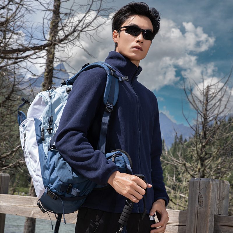 Polar Fleece Lined Sweat À Capuche With A Detachable Fleece Liner